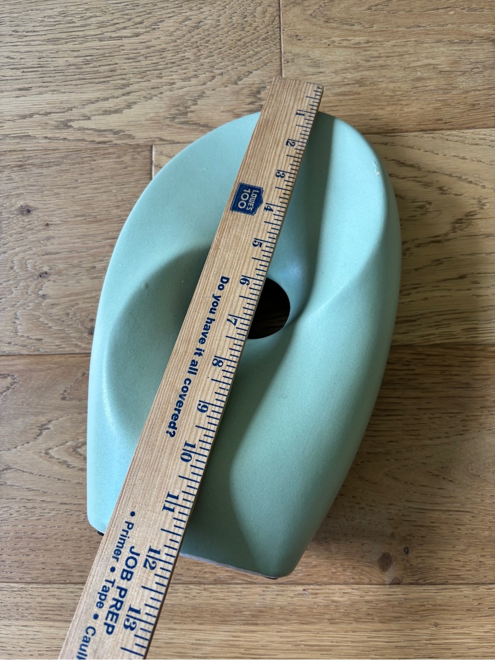 Ceramic modern art piece light green/blue - Picture 2 of 6